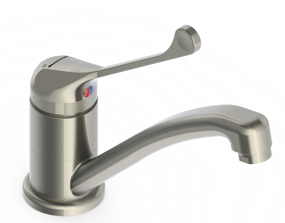 CliniLever® Stainless Steel Lead Safe™ Sink Mixer with Disabled Lever