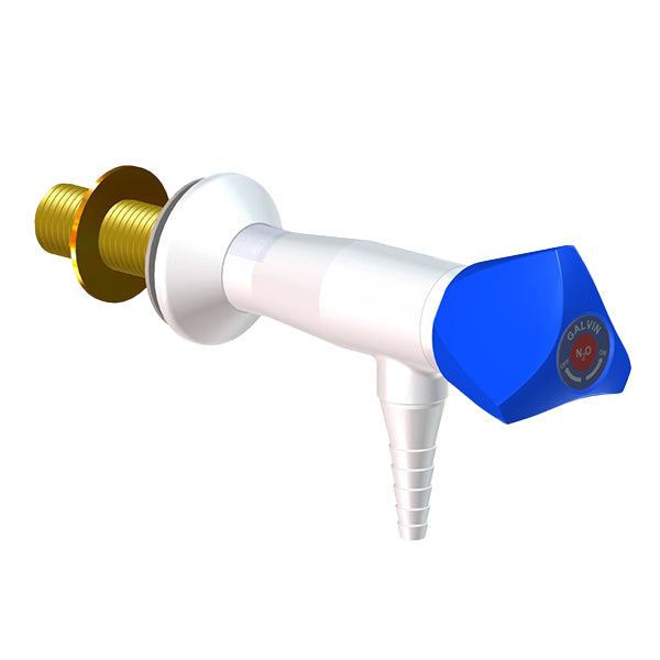 ProLab® Epoxy Coated Brass 1-Way Valve Wall Mounted, 90° Outlet "Choose Media"