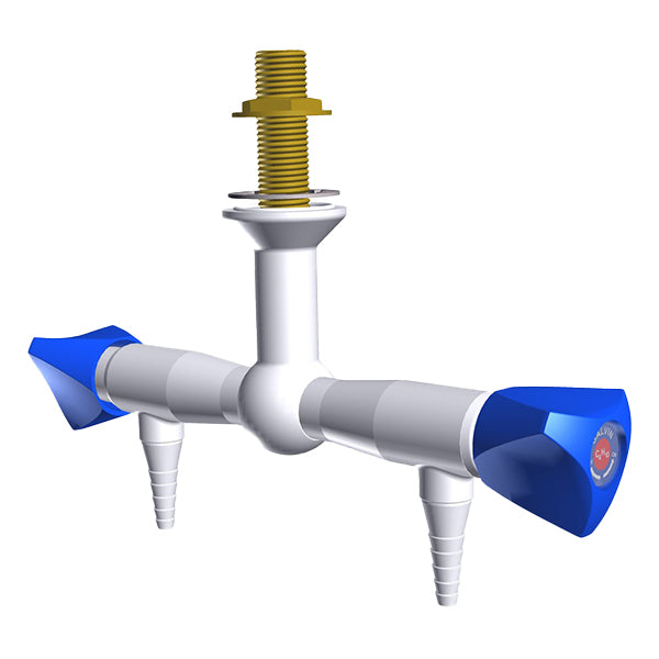 ProLab® Epoxy Coated Brass 2-Way Valve 180° Suspended Mounted, 90° Outlet "Choose Media"