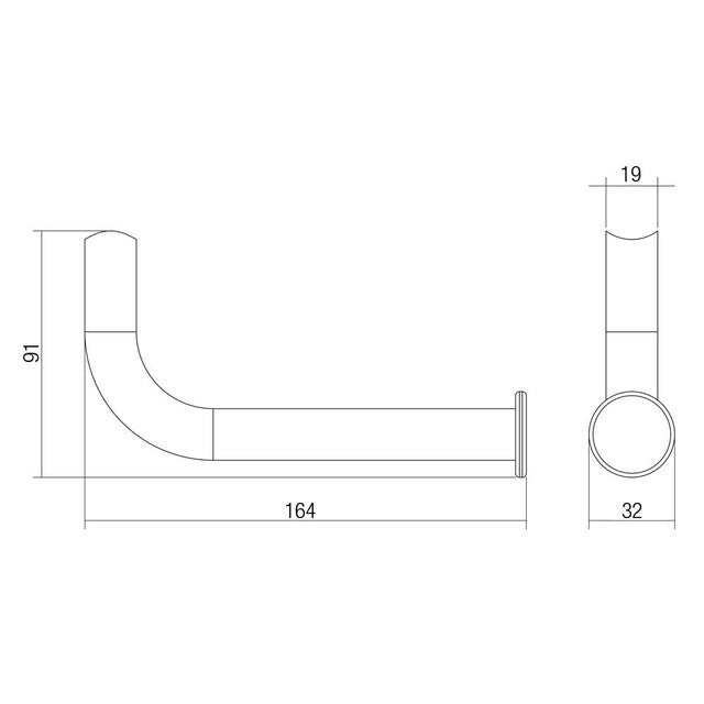 Grab Rail Stainless Steel Toilet Paper Holder Polish Supreme™