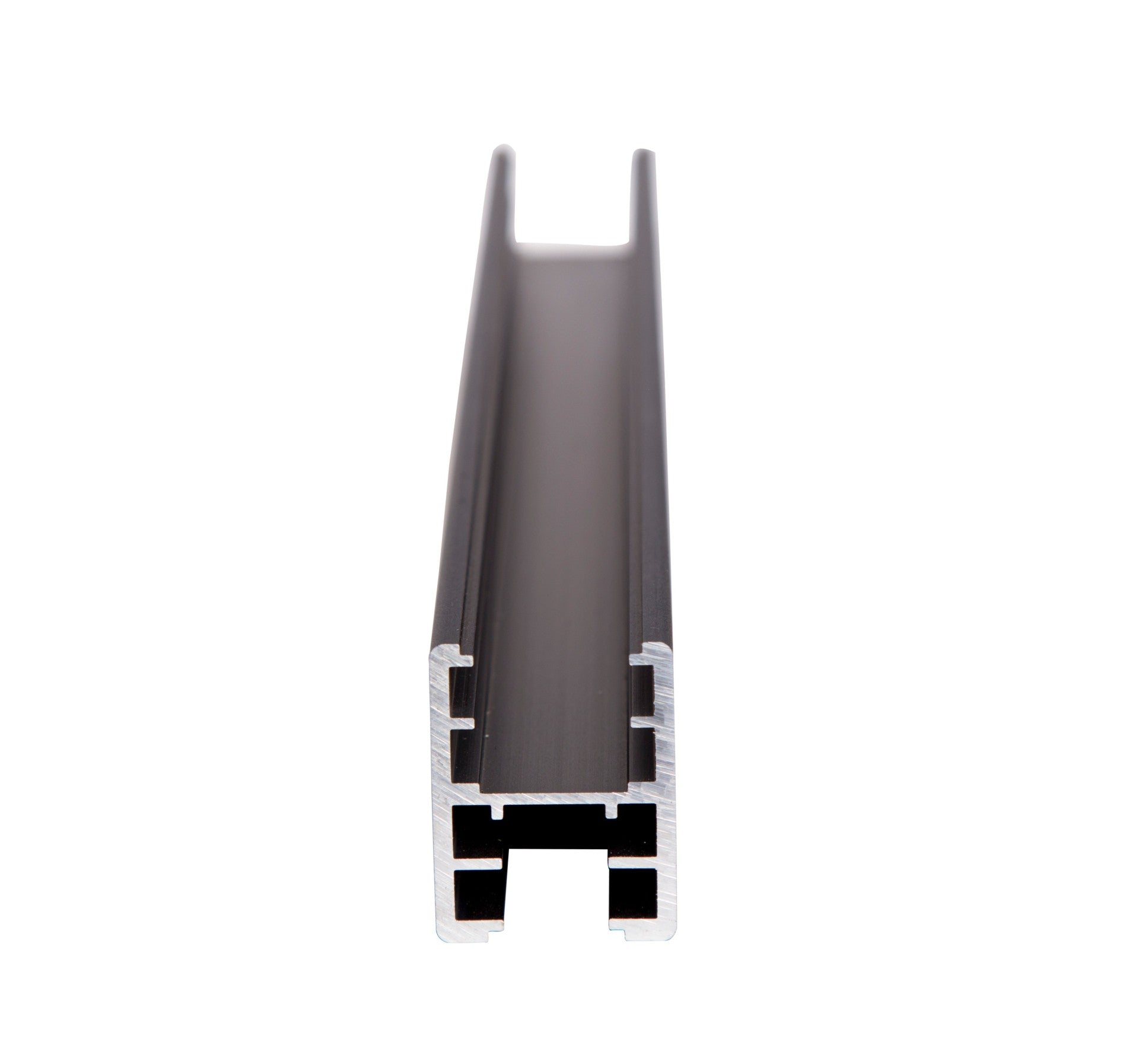 Aluminium Universal Head Rail Channel 13/18mm -3600mm Length in Designer Black