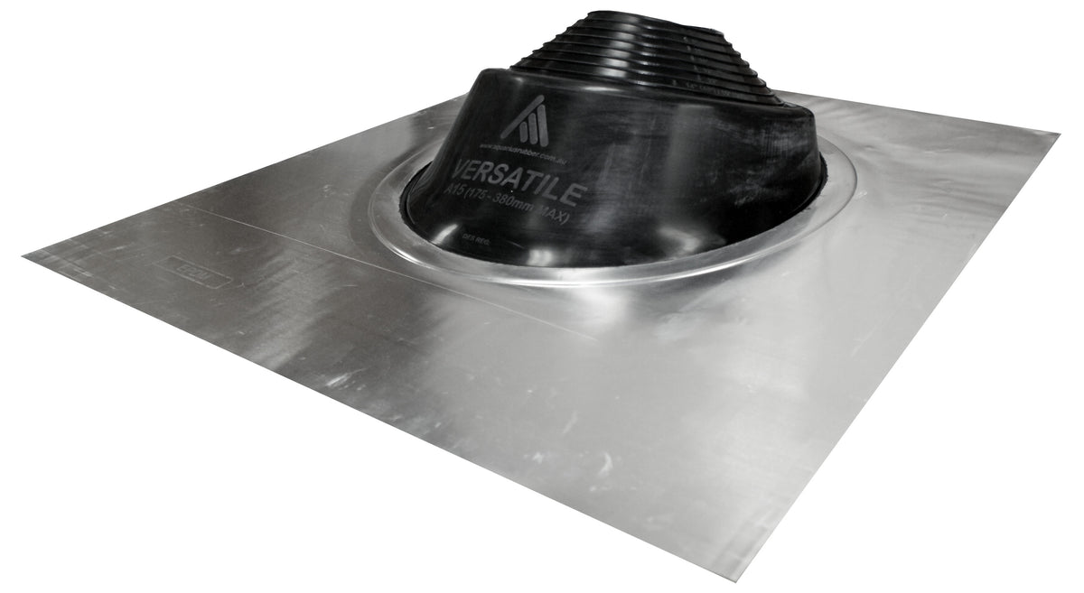 Aluminium A° Series Roof Flashing EPDM #4 - Black, 175-350mm Pipe Range | VA15B175-380