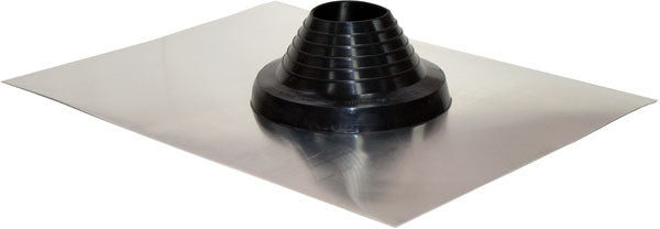 Aluminium Standard Roof Flashing EPDM #3 - Black, 100-165mm Pipe Range | VAEFT3B100-165