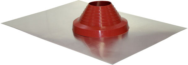 Aluminium Standard Roof Flashing Silicone #3 - Red, 100-165mm Pipe Range | VASFT3R100-165