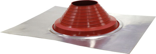 Aluminium Standard Roof Flashing Silicone #8 - Red, 180-350mm Pipe Range | VASMT8R180-350