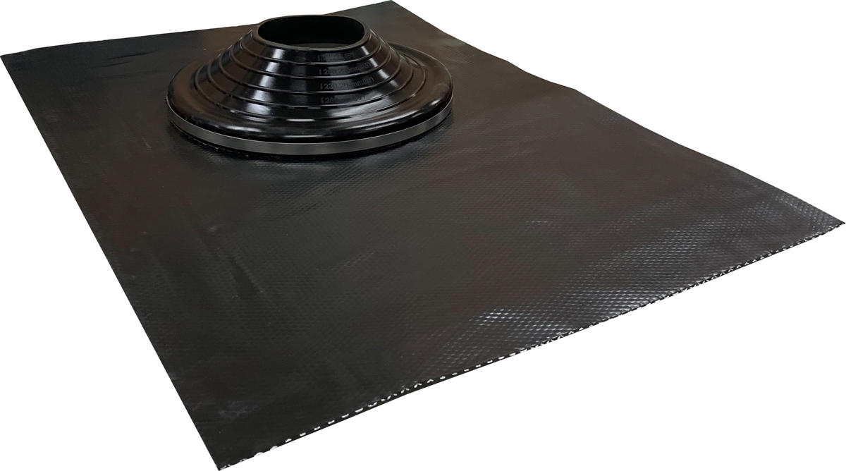 Aquaseal LDX Tile Roof Flashing EPDM #7 - Black, 150-300mm Pipe Range, BAL 12.5 | VLDXB150-300