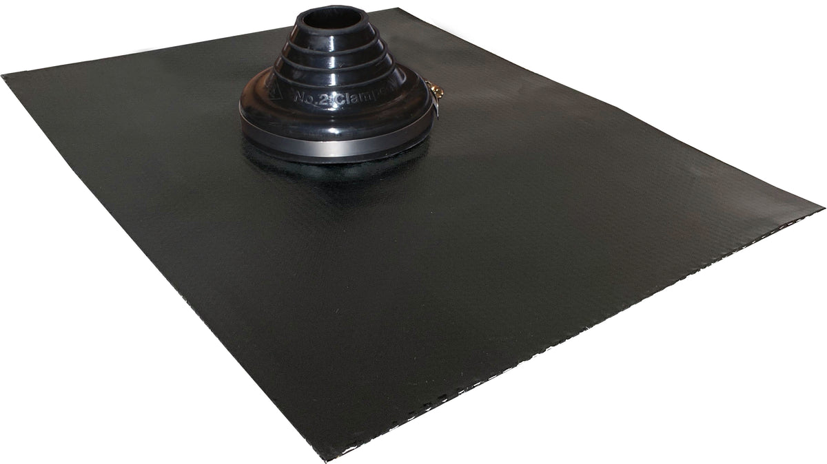 Aquaseal LDX Tile Roof Flashing EPDM #2 - Black, Pre-Cut 50-90mm Pipe Range, BAL 12.5 | VLDXB50-90