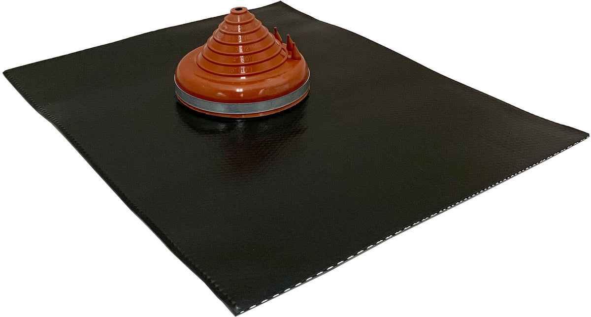 Aquaseal LDX Tile Roof Flashing Silicone #2 - Red, 12-125mm Pipe Range, BAL 29 | VLDXR12-125