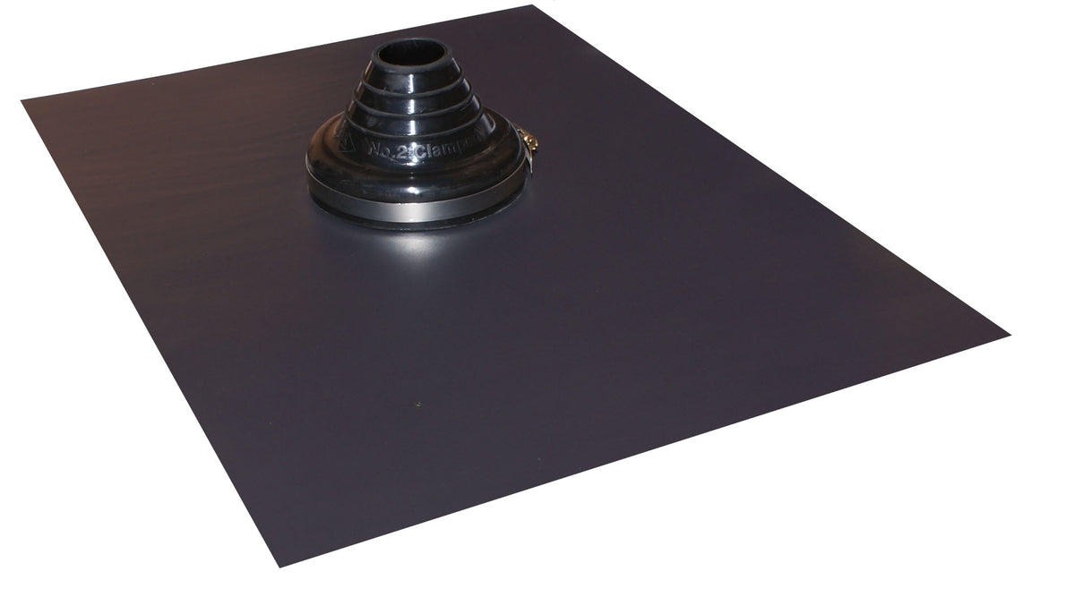 Enviro-Lead Pre-Cut Tile Roof Flashing EPDM - Black, 50-90mm, Small Base | VLEC2B50-90SMALL