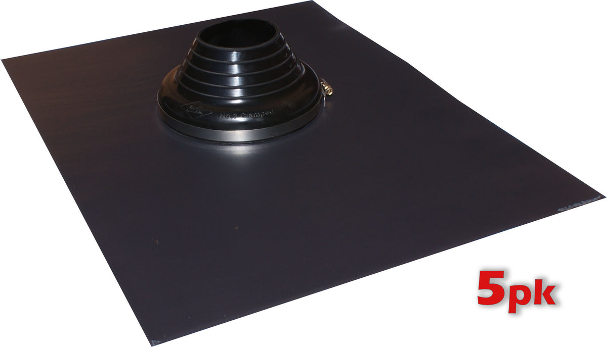 Enviro-Lead Tile Roof Flashing EPDM #3 - Black, 100-150mm, 5 Pack | VLEC3B-5