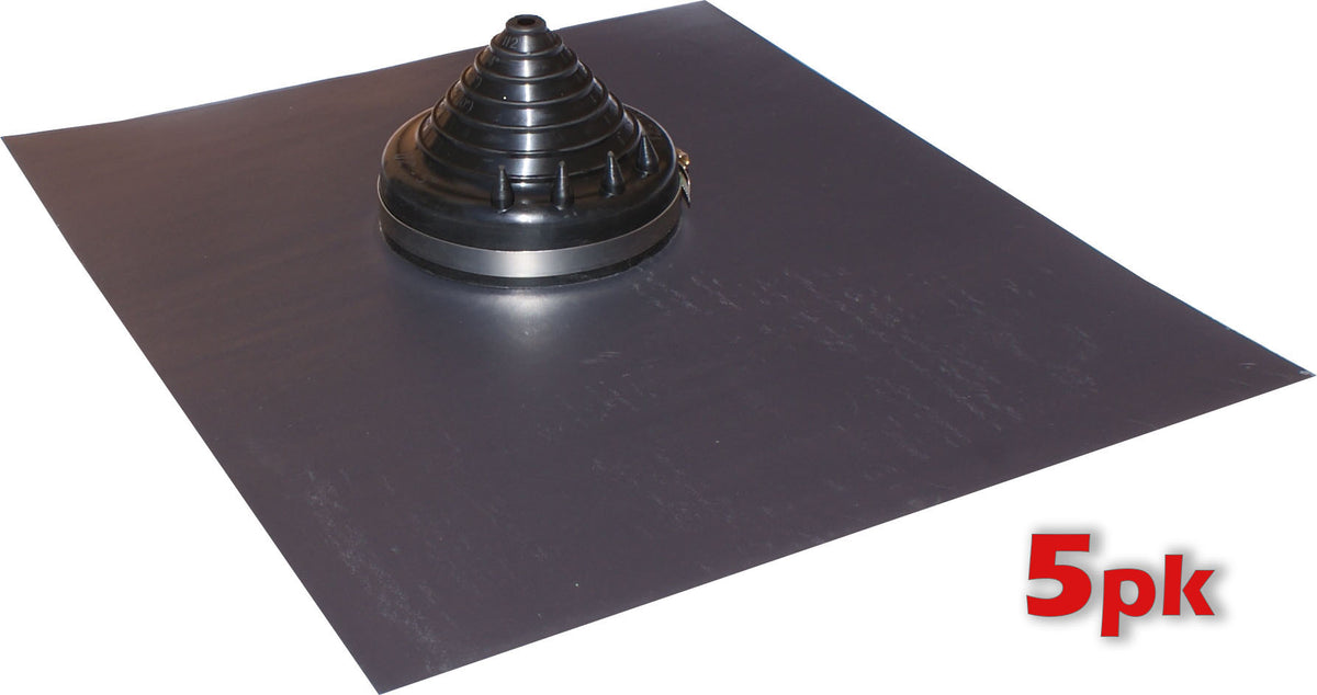 Enviro-Lead Tile Roof Flashing EPDM #2 - Black, 12-125mm, 5 Pack | VLES2B-5