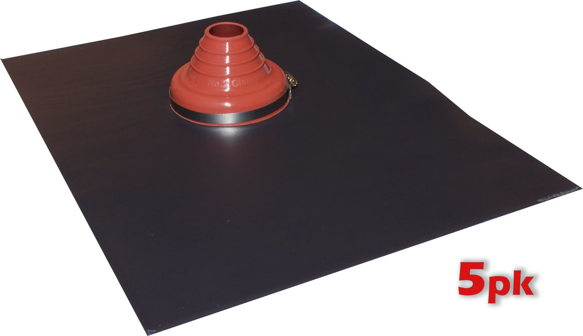 Enviro-Lead Pre-Cut Tile Roof Flashing Silicone #2 - Red, 50-90mm, 5 Pack | VLSC2R-5