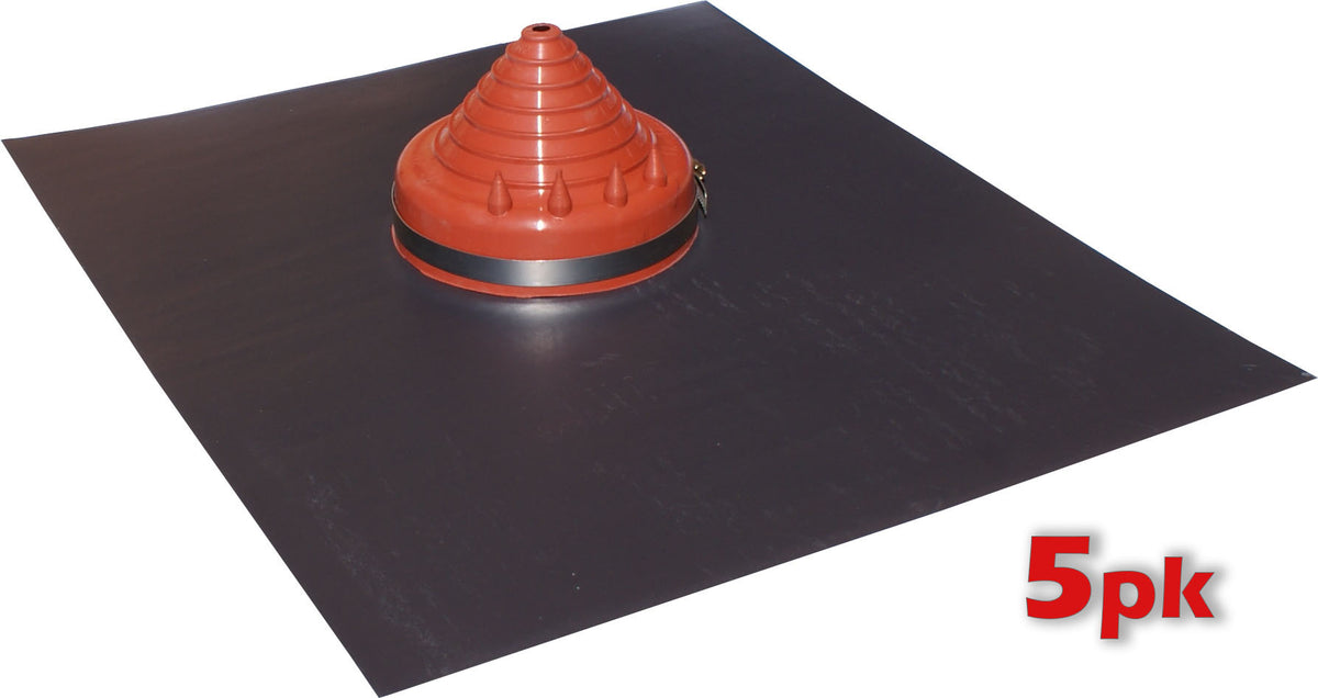 Enviro-Lead Tile Roof Flashing Silicone #2 - Red, 12-125mm, 5 Pack | VLSS2R-5