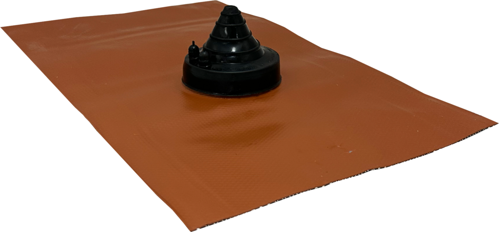 Aquaseal Flexatile #1 EPDM Roof Flashing - Terracotta Base, 5-40mm Pipe Range, BAL 12.5 | VWEC1T