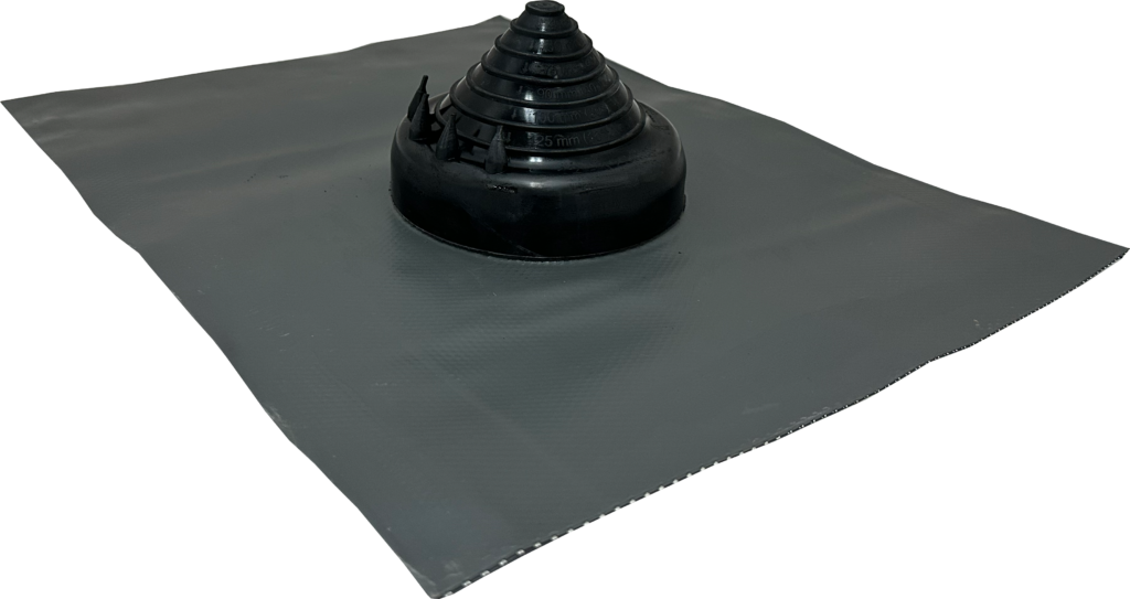 Aquaseal Flexatile #2 EPDM Roof Flashing - Grey Base, 12-125mm Pipe Range, BAL 12.5 | VWES2B/G