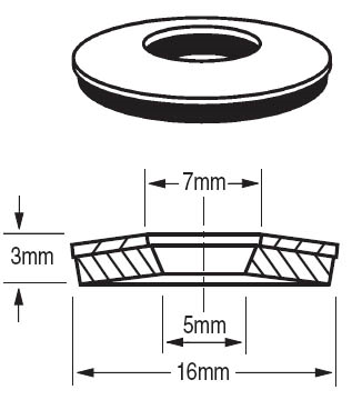 Bonded Washer 12/14G 14mm OD Aluminium Grey | W12/14BAG14