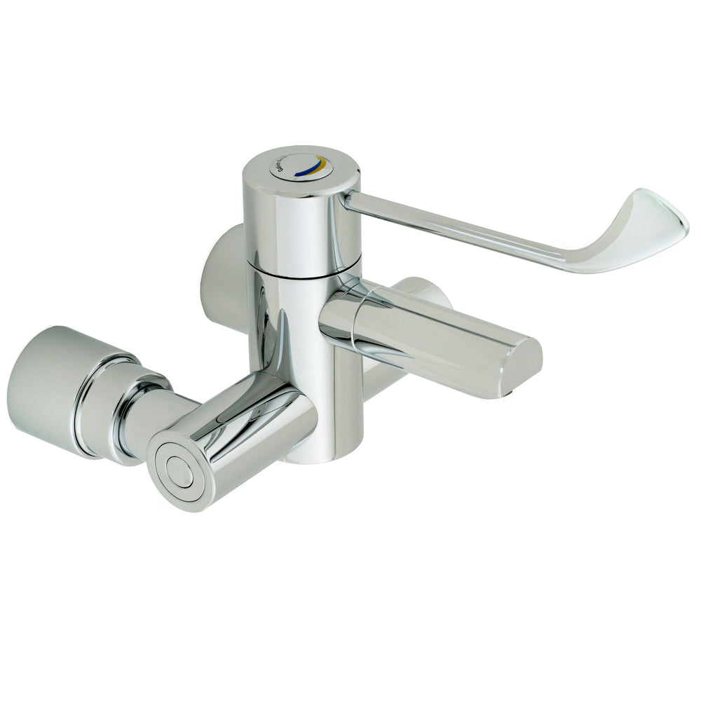 CliniMix® CP-BS Wall Mounted Thermostatic Progressive Basin Mixer - Lever 110-140