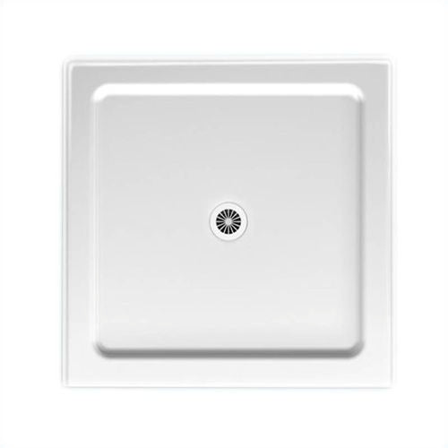 Dolphin Pressed Steel Shower Base Pln 915mm x 915mm White