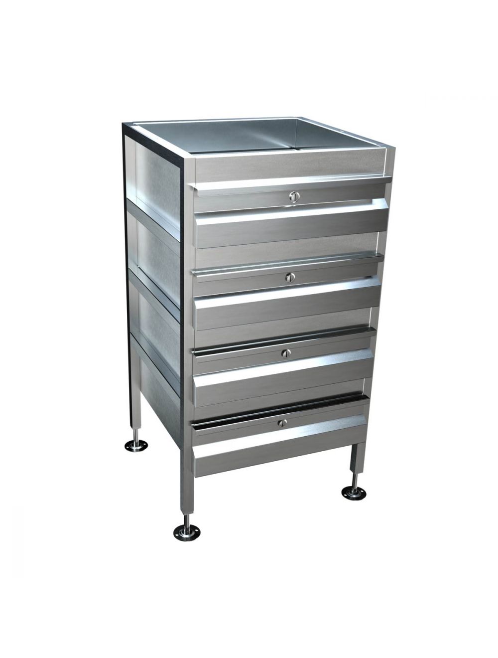 Freestanding 4 Drawer Unit