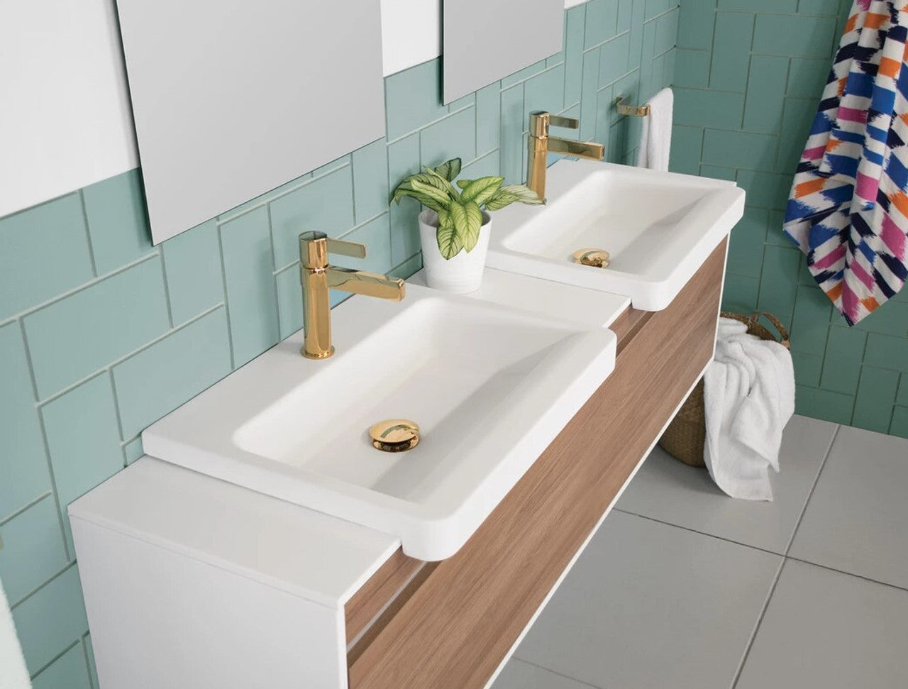 ADP Integrity Solid Surface Semi-Recessed Basins Matte White