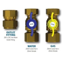 AVG Instantaneous Hot Water Quickie Kit 20mm QIK501F-LF