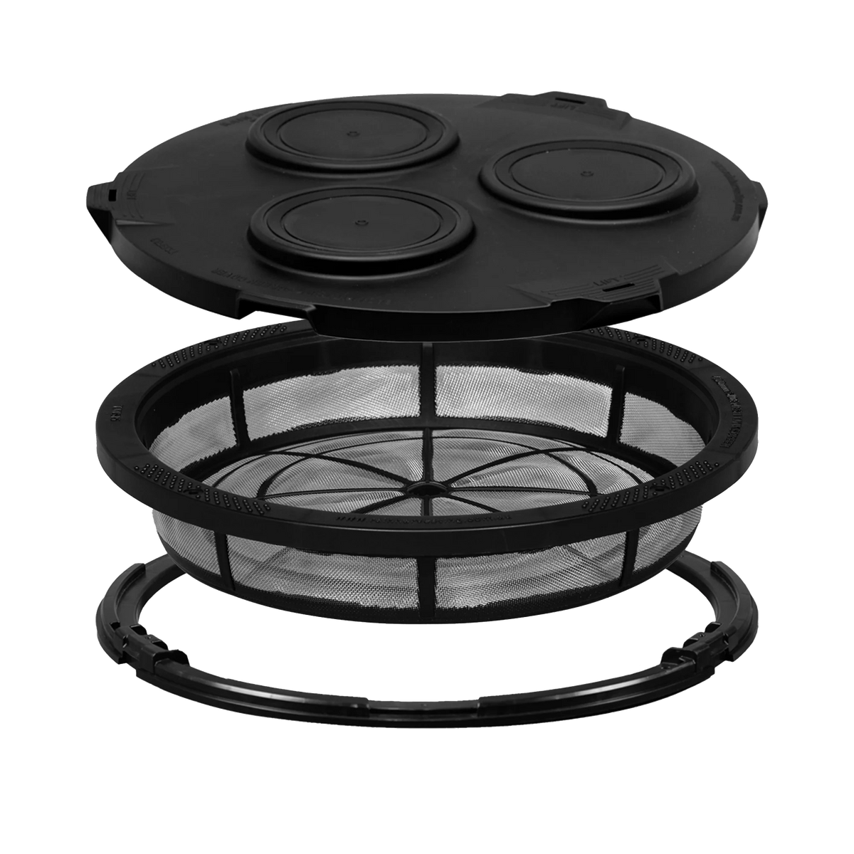 Side Mesh Easy Fit Tank Screen Cover Kit w/ Easy Fit Screw Down Ring (Poly Tank) 400mm/16inch
