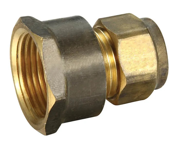 Copper Olive Compression Reducing Female Union - Brass, C x FI, 15 x 20mm & 20 x 15mm, Lead Free