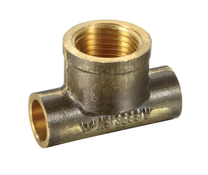 Tee #30 - Brass Capillary, OD x OD x FI, 15mm & 20mm, Lead Free