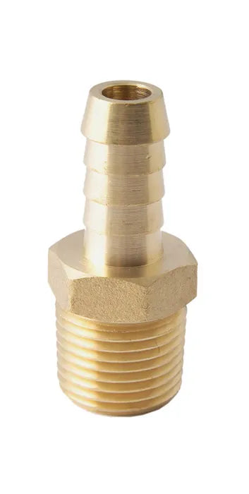 Hose Barb - Brass, MI x Barb, 6mm to 100mm, Lead Free