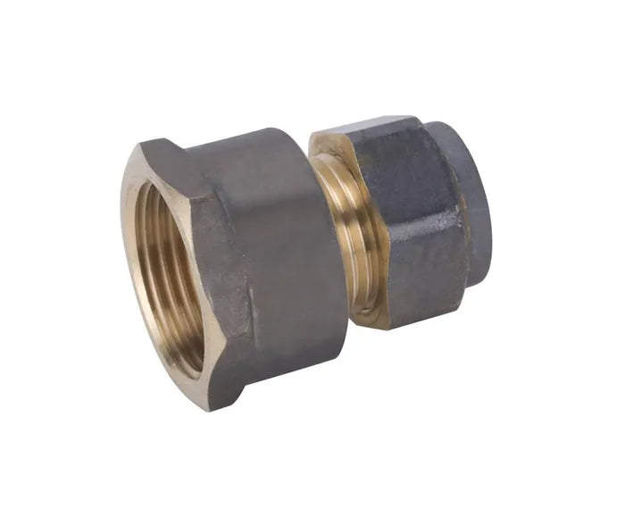 Nylon Olive Compression Reducing Female Union - Brass, C x FI, 15 x 20mm & 20 x 15mm, Lead Free