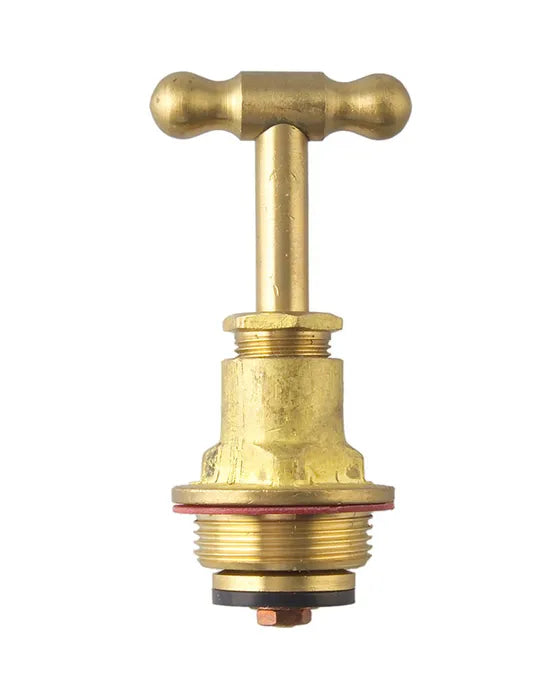 Tap Top Assembly - T-Head, Gland Packed, 20mm to 50mm, Rough Brass, Lead Free