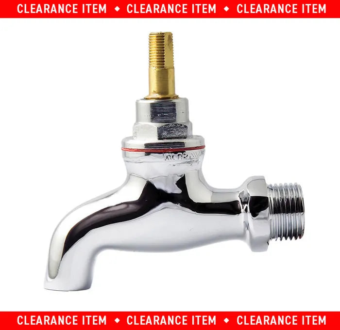 Bib Tap - T-Head, MI, 15mm, Chrome Plated, Lead Free