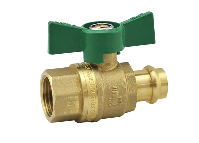 Watermarked Ball Valve Press Fit Butterfly Handle
