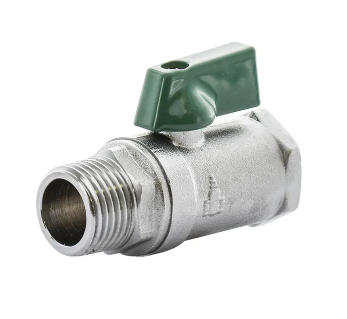 Watermarked Mini Ball Valve Chrome Plated With Handle