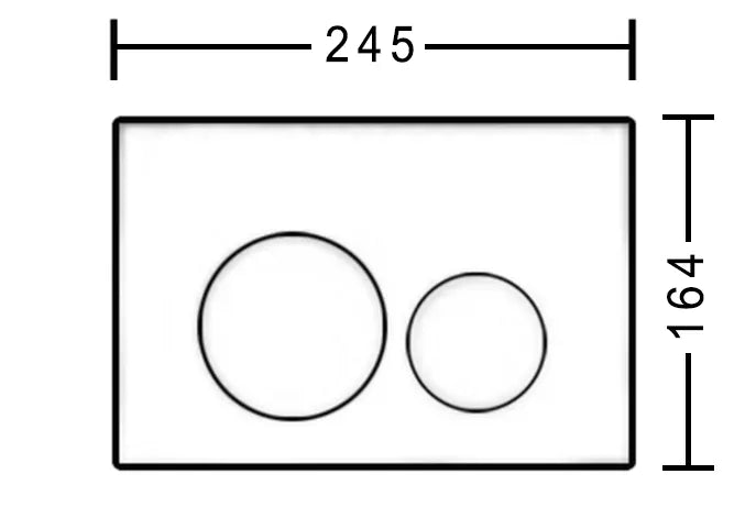 G3004111 Inspire Dual Flush Plate Round Chrome