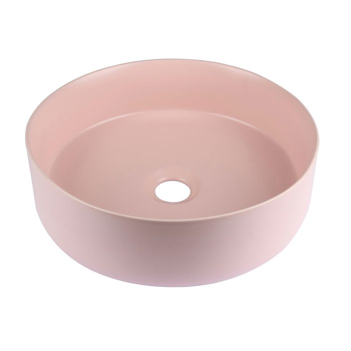 Radius Round Basin 355x355 Matt Pink