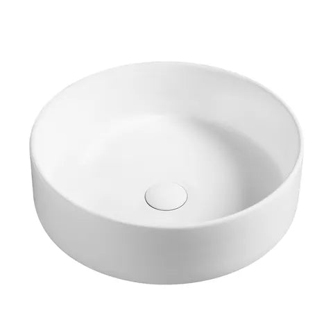 Radius Round Basin 355x355 Matt White