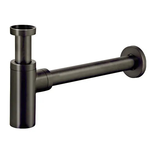 Bottle Trap Round Gun Metal 32/40MM Waste, 40MM Connection