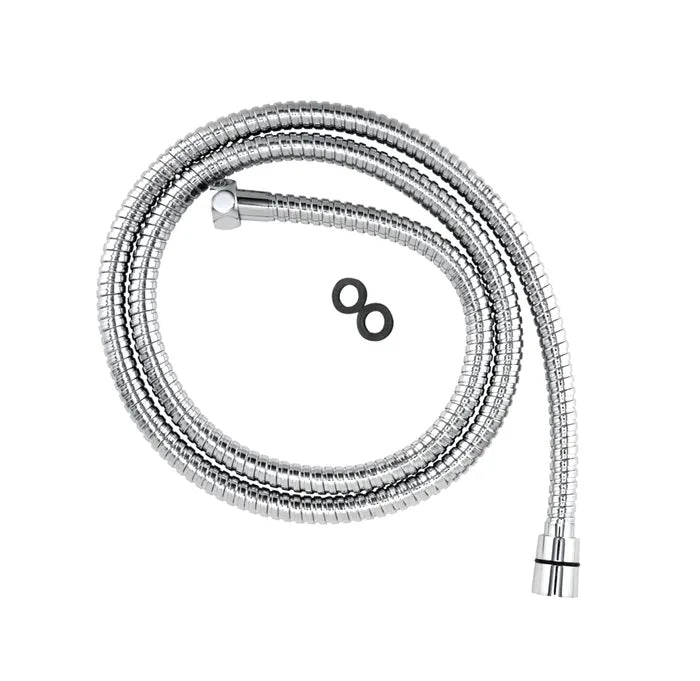 Stainless Steel Double Stream Stretch Chrome Hose 1.5M
