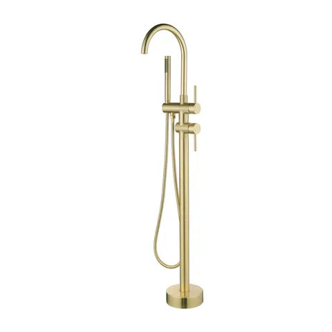 Pavia Free Standing Bath Spout Brushed Gold
