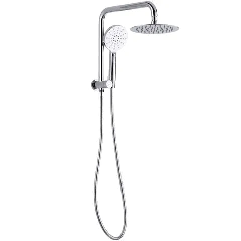 Twin Shower Top Inlet RN CH
