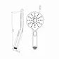 Twin Shower Top Inlet RN CH