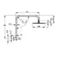 Twin Shower Top Inlet RN CH