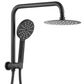Twin Shower Top Inlet RN Blk