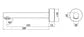 Roul Bath Spout Matte Black Rose Gold