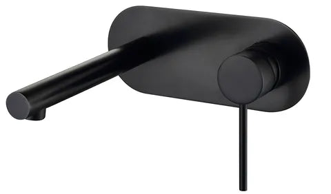 Roul Wall Basin Mixer Black