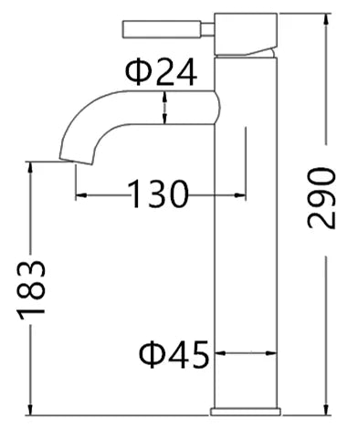 Pavia Tall Basin Mixer MB