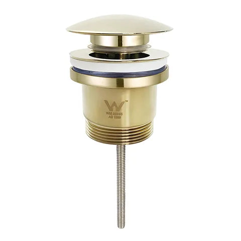UNIVERSAL POP UP/PULLOUT WASTE 32MM/40MM BRUSHED GOLD