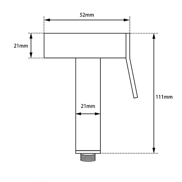 Bidet Toilet Spray Kit - Black