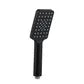 Taran Twin Shower on Rail Bottom Inlet With Dual Hose Square Matt Black
